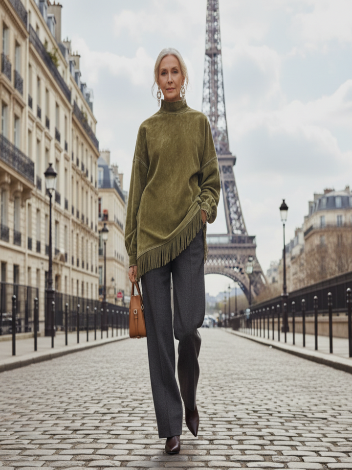 Brynhild™ - Kjole og sweater med rullekrave