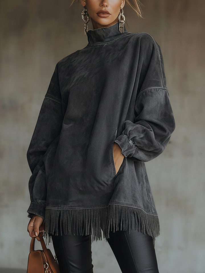 Brynhild™ - Kjole og sweater med rullekrave