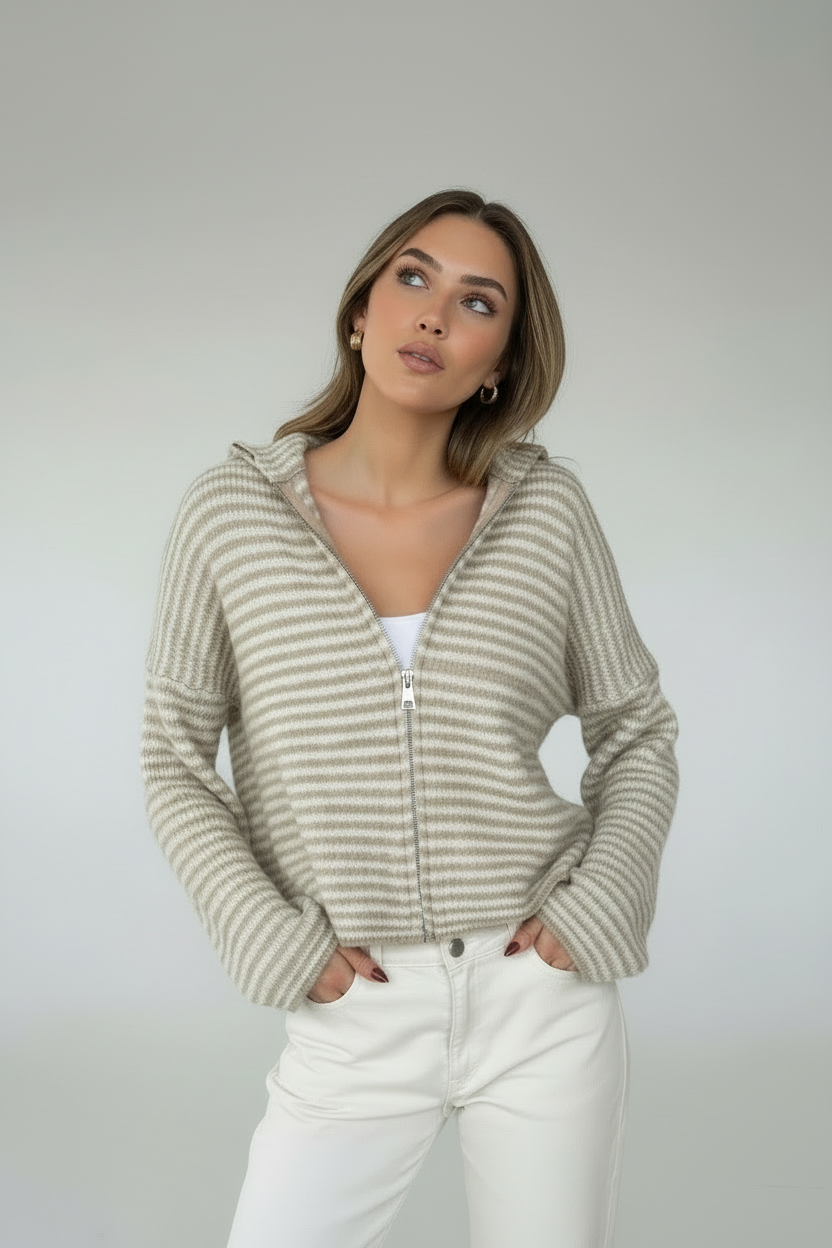 Edel | Stribet Cardigan
