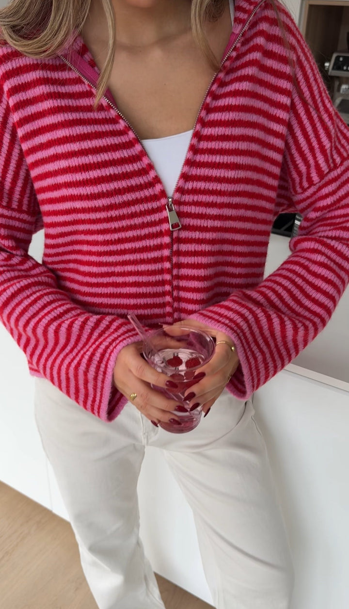 Edel | Stribet Cardigan