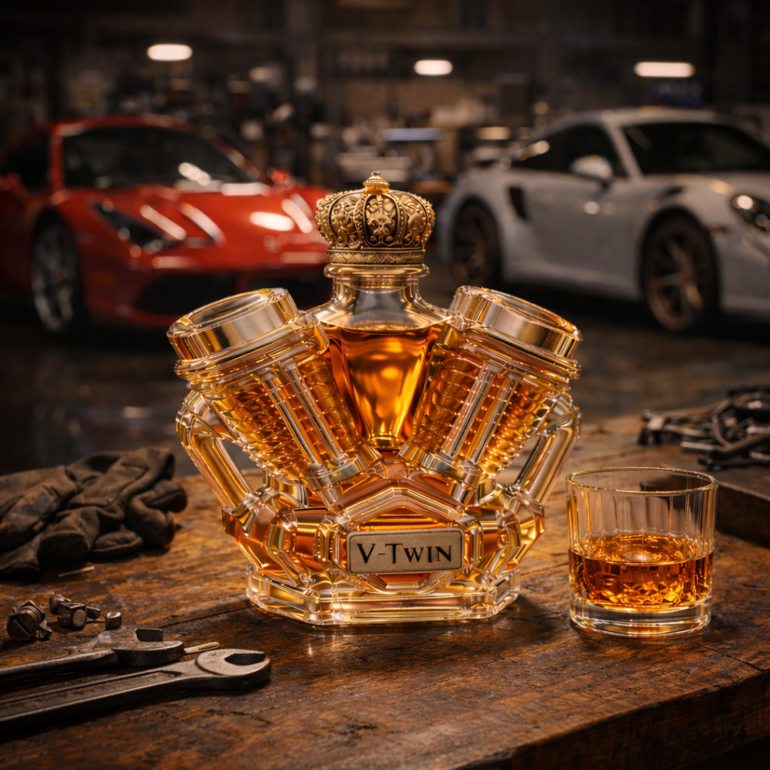 Whiskyflasker - V8 Udgave