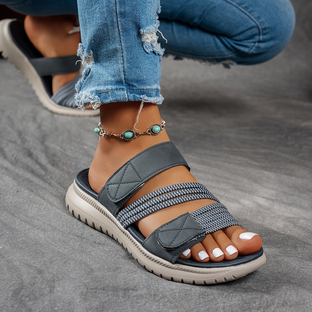 Karla - Sporty komfortsandale med plateau sål