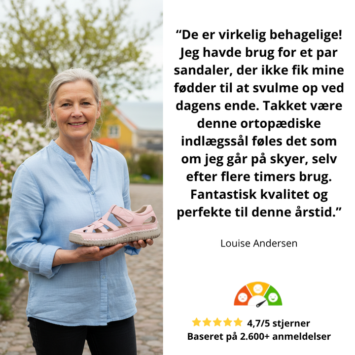 Karen™ 2.0 | Ortopædiske sandaler med guddommelig lethed