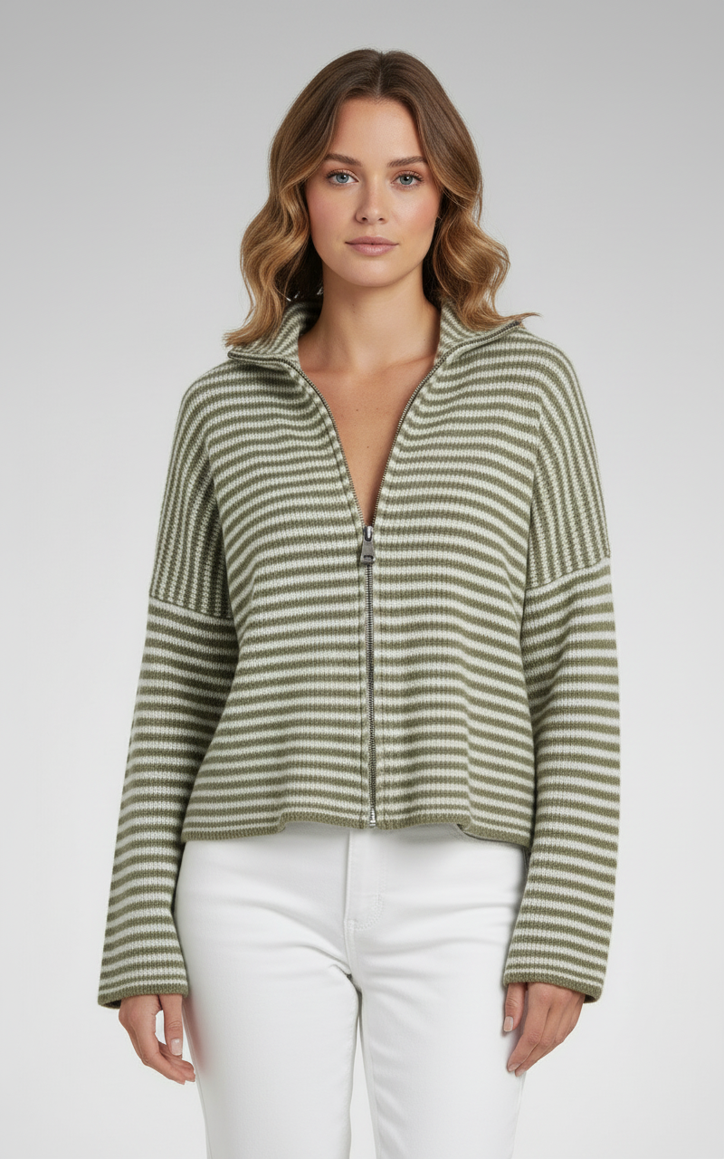 Edel | Stribet Cardigan