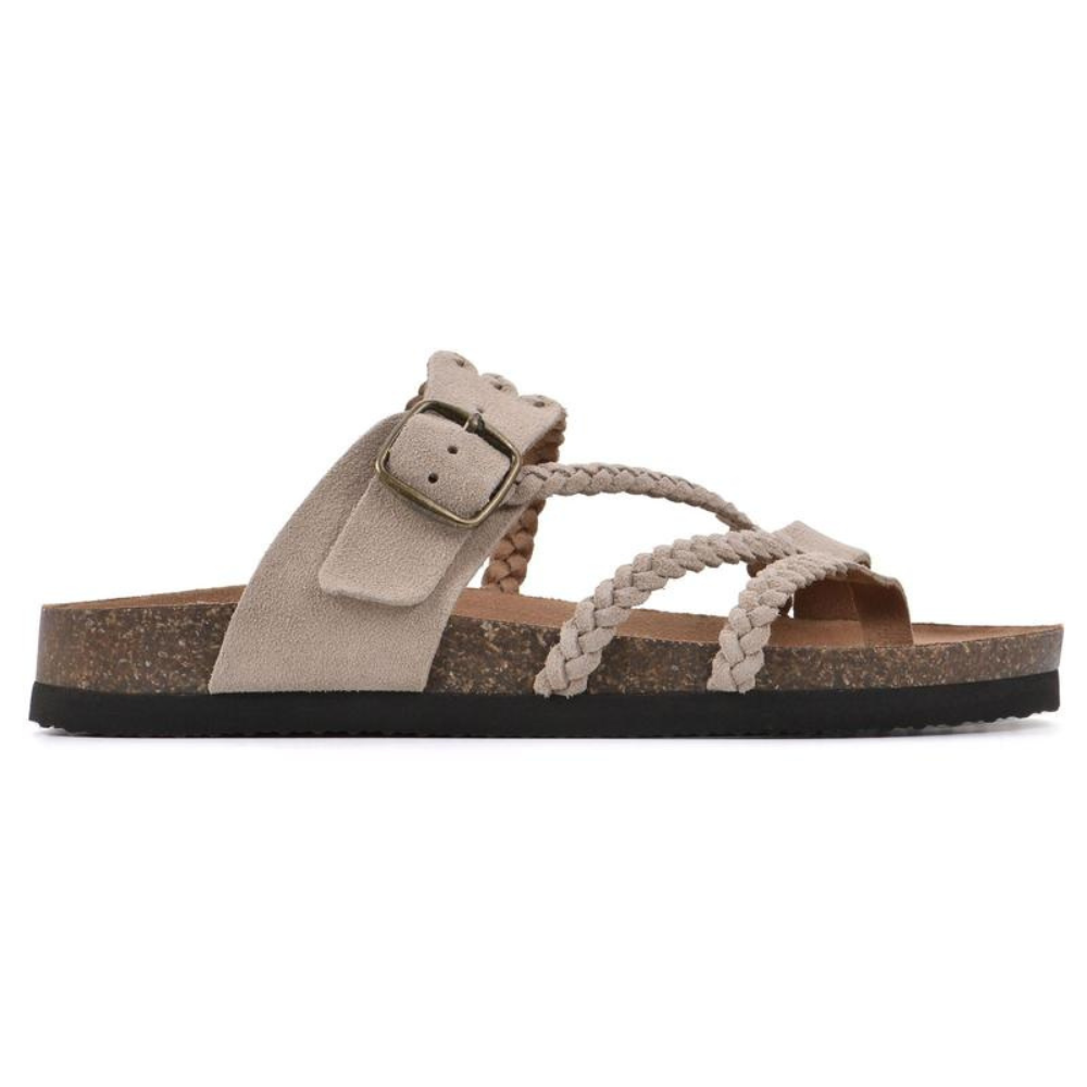 Ella - Flettede Kork Sandaler