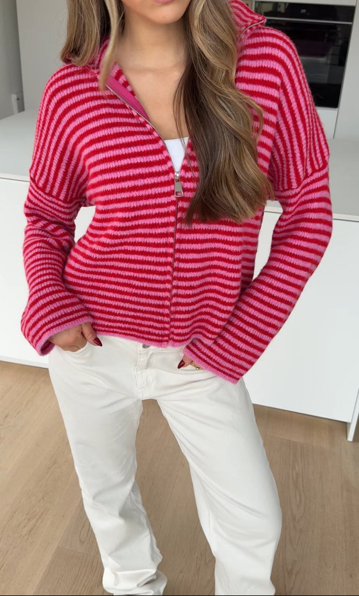 Edel | Stribet Cardigan
