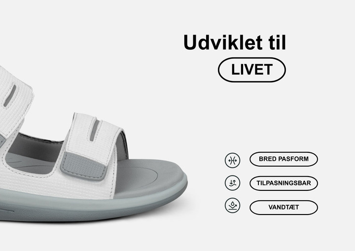 Astrid - Den lette komfort-sandal til aktive sommerdage