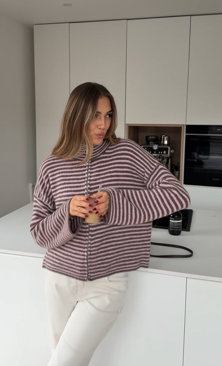 Edel | Stribet Cardigan