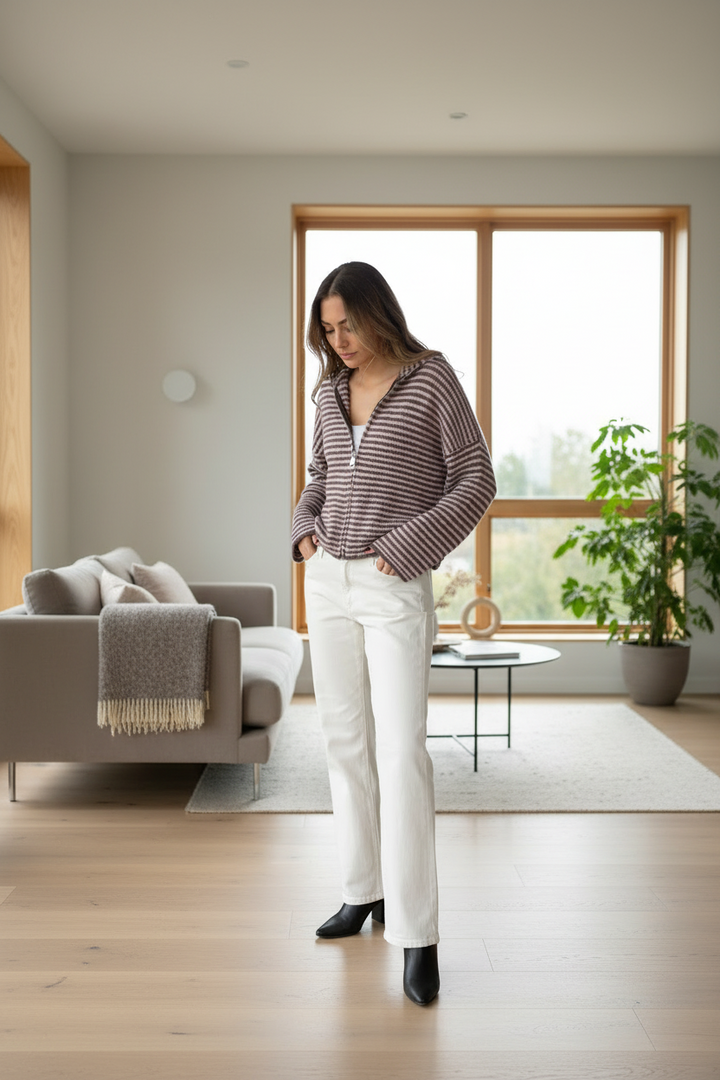 Edel | Stribet Cardigan