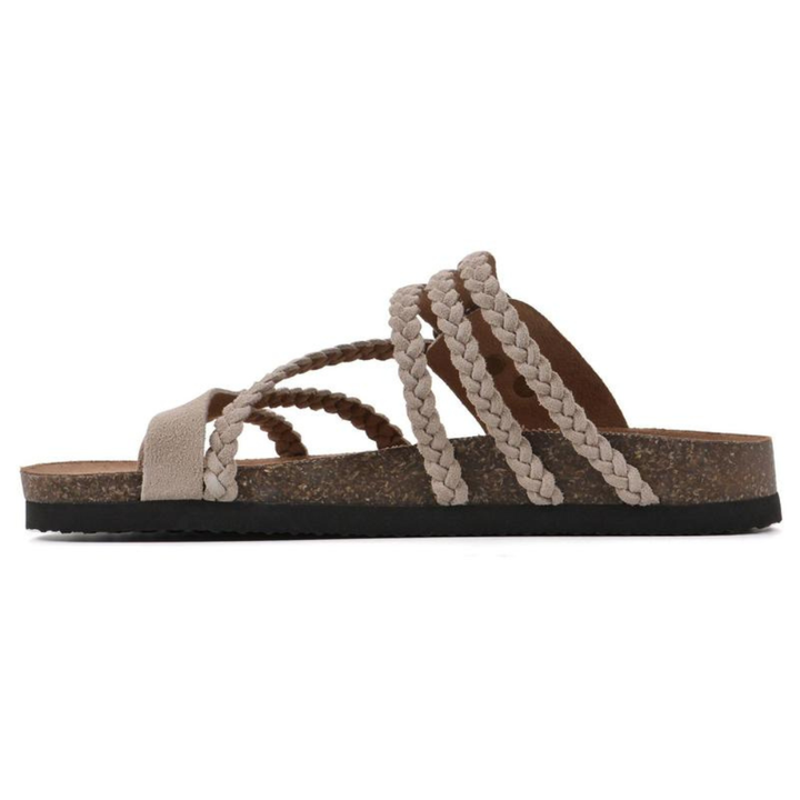 Ella - Flettede Kork Sandaler