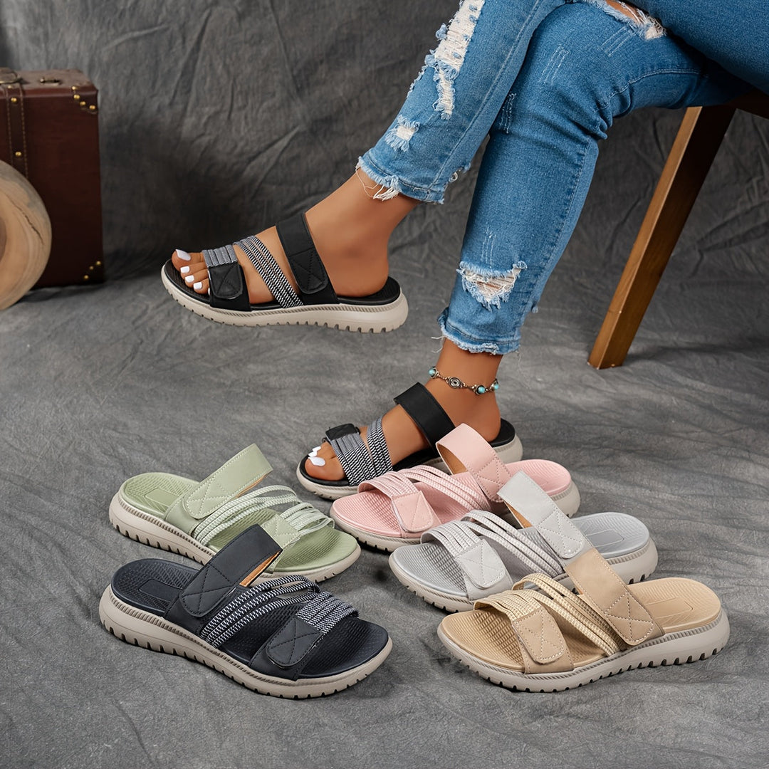Karla - Sporty komfortsandale med plateau sål