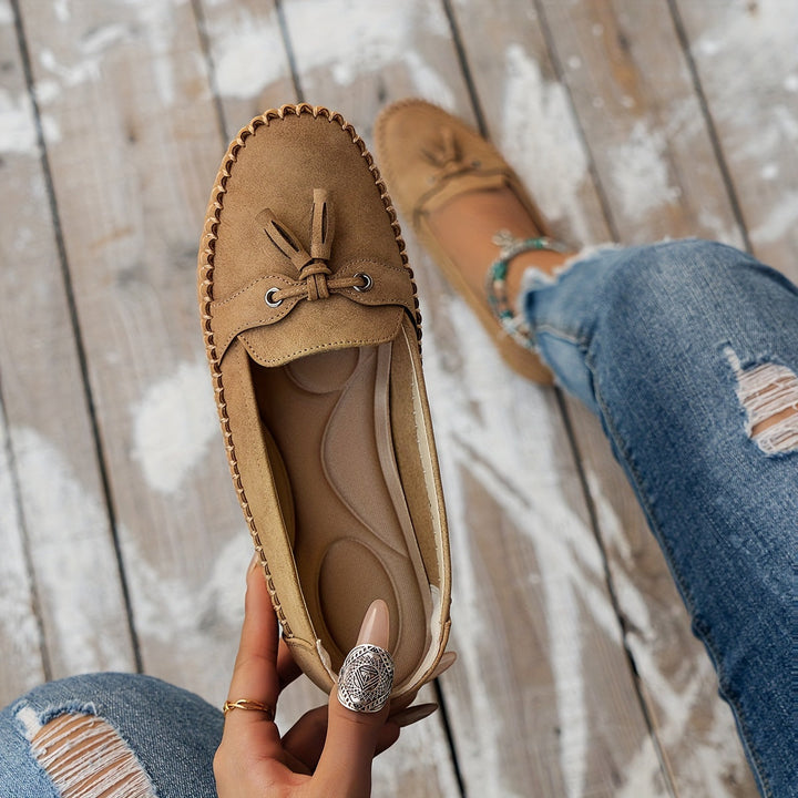 Lærke - Klassiske loafers med kvast-detalje