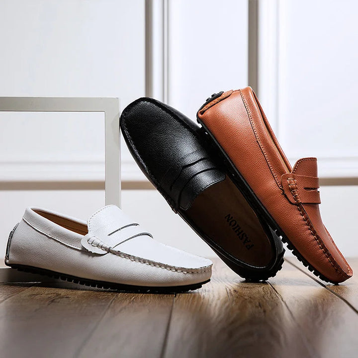 Afslappede Læder Sommer Loafers