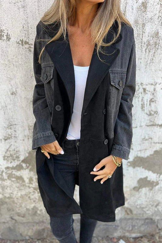 Alberte | Tofarvet denimfrakke