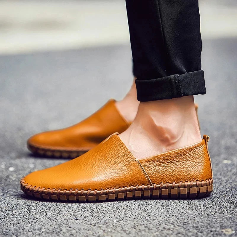 Åndbare Læder Loafers