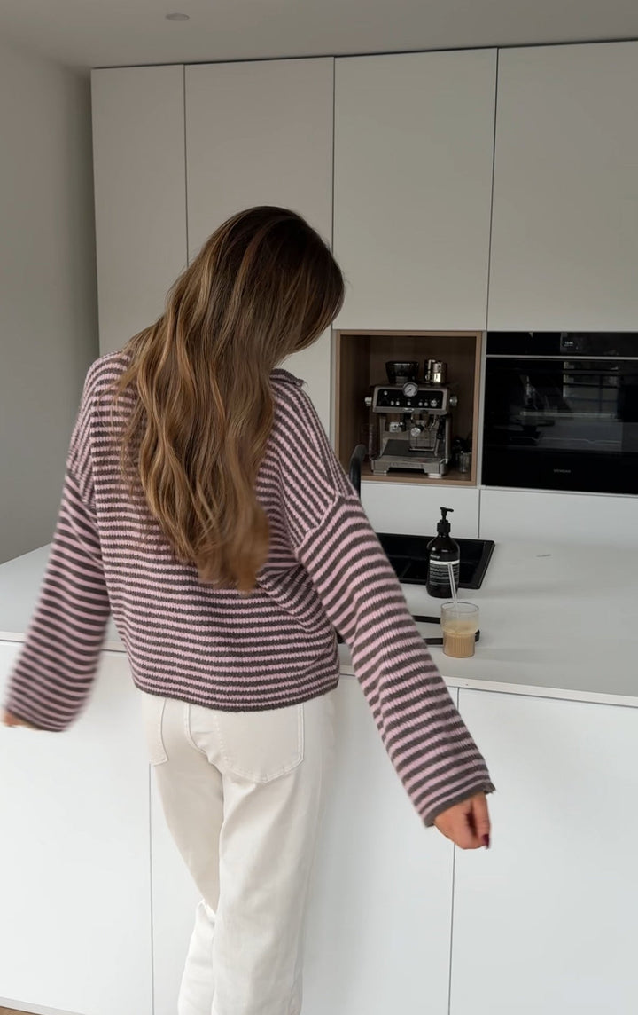 Edel | Stribet Cardigan