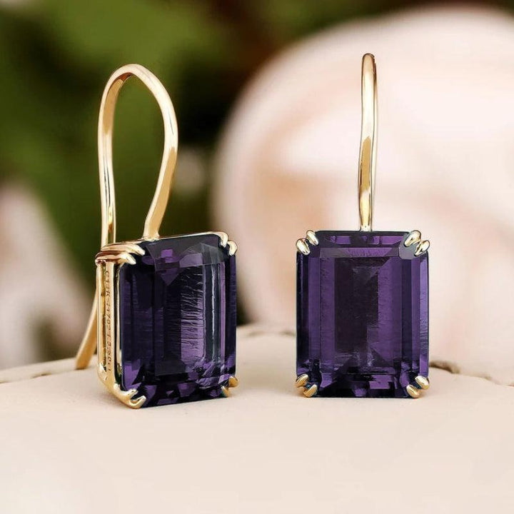 Øreringe Mila med Emerald