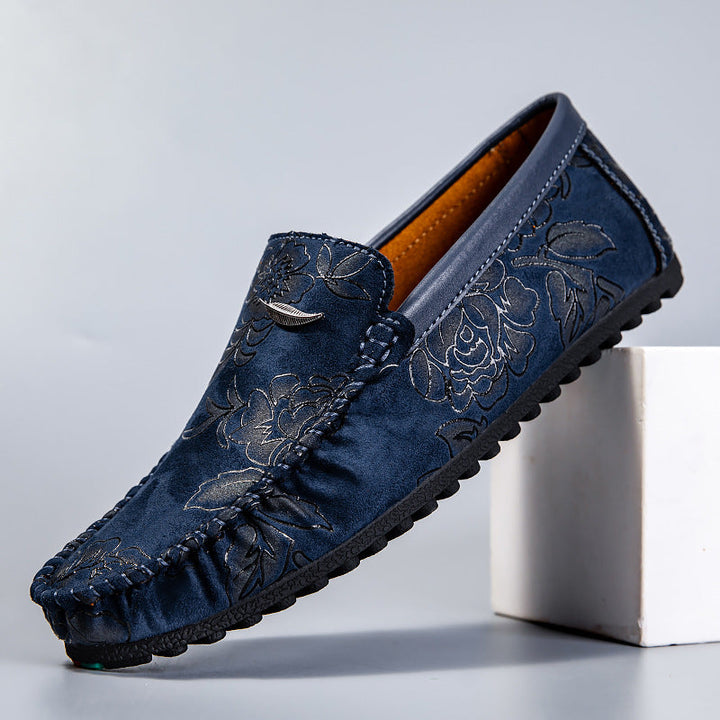 Blomster Læder Loafers