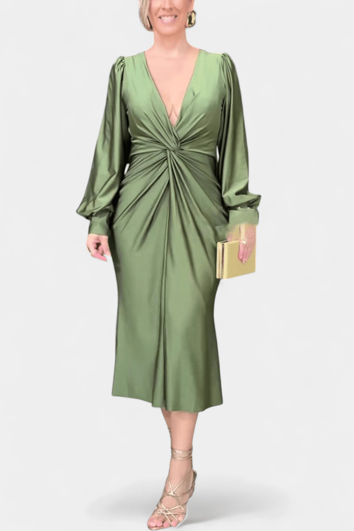 Bodil | Tidløs V-halskjole