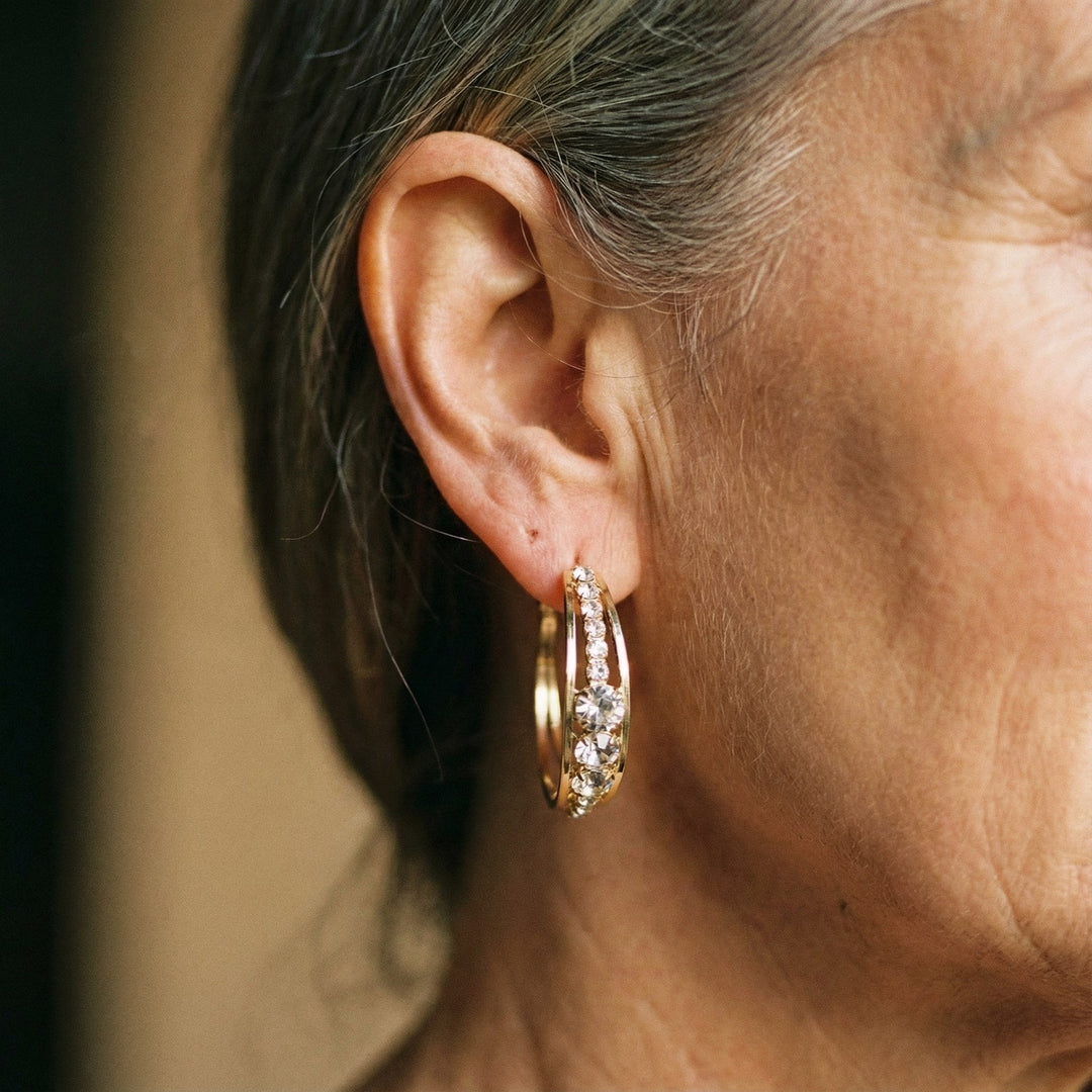 Elegante Øreringe i Forgyldt Udførelse