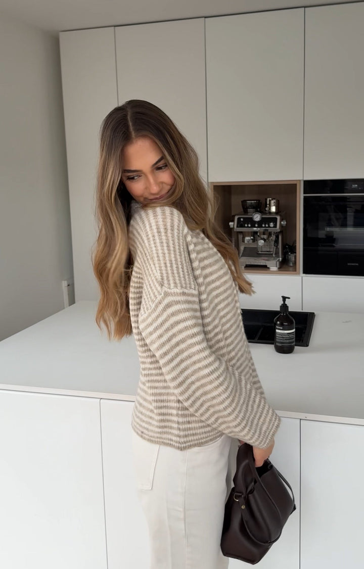 Edel | Stribet Cardigan