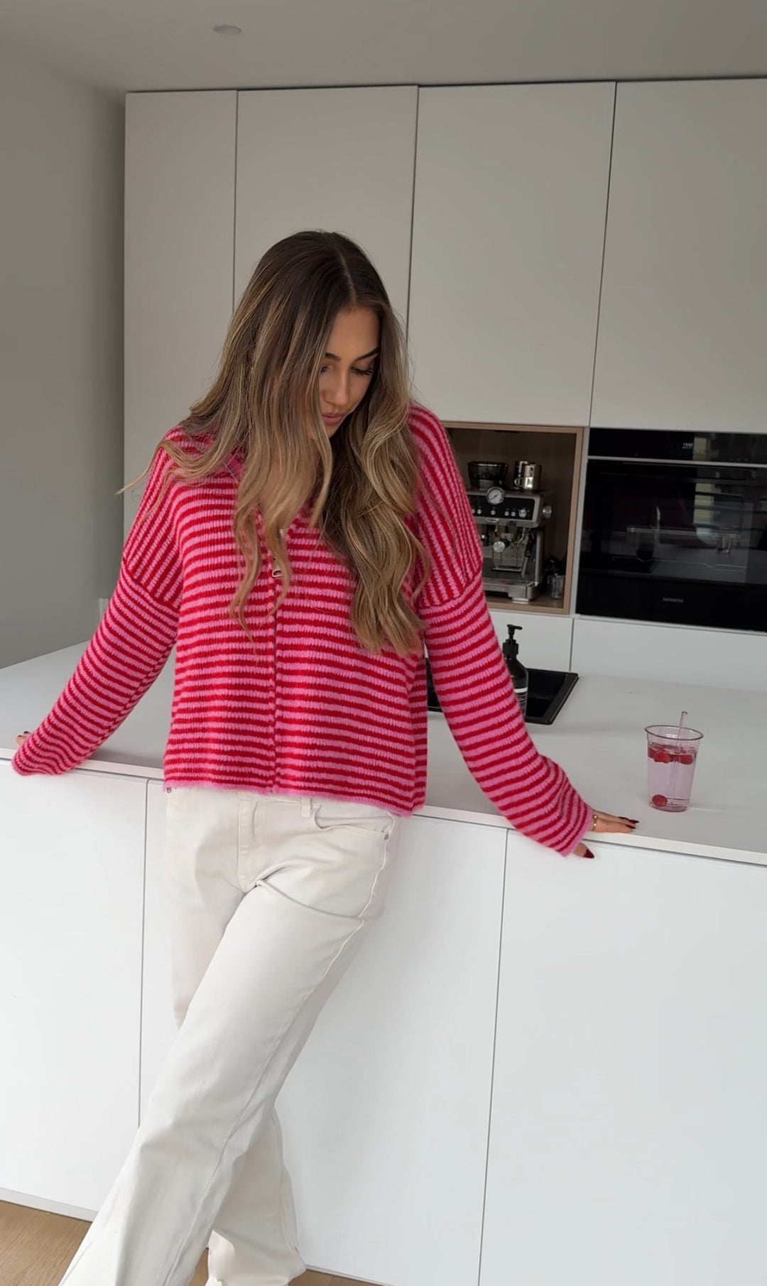 Edel | Stribet Cardigan