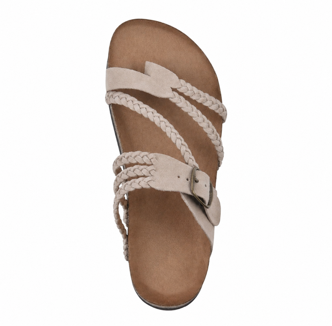 Ella - Flettede Kork Sandaler