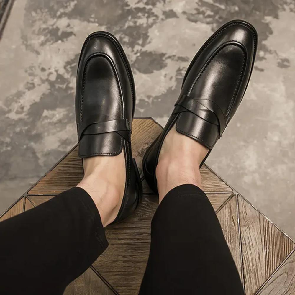 Chic Læder Loafers