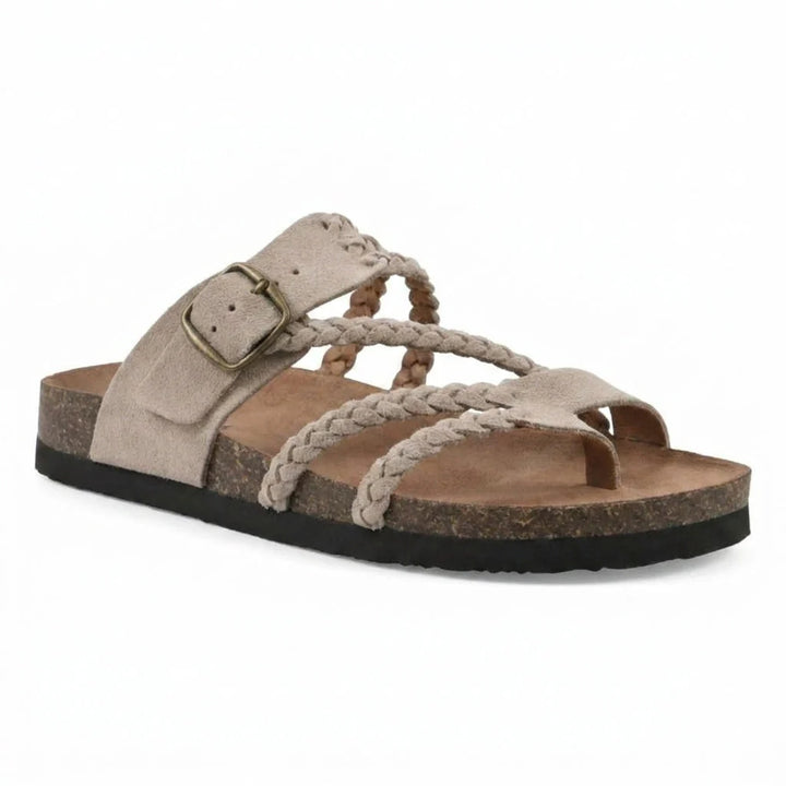 Ella - Flettede Kork Sandaler