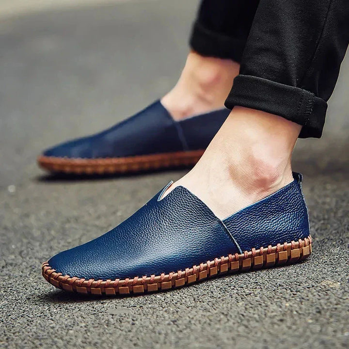 Elegant Åndbar Læder Loafers