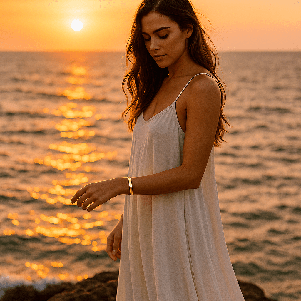 Ella | Guldbelagt armbånd