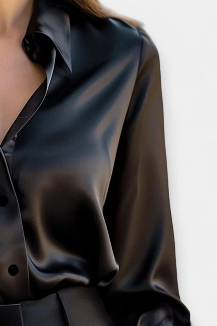 Ellen | Satin skjorte