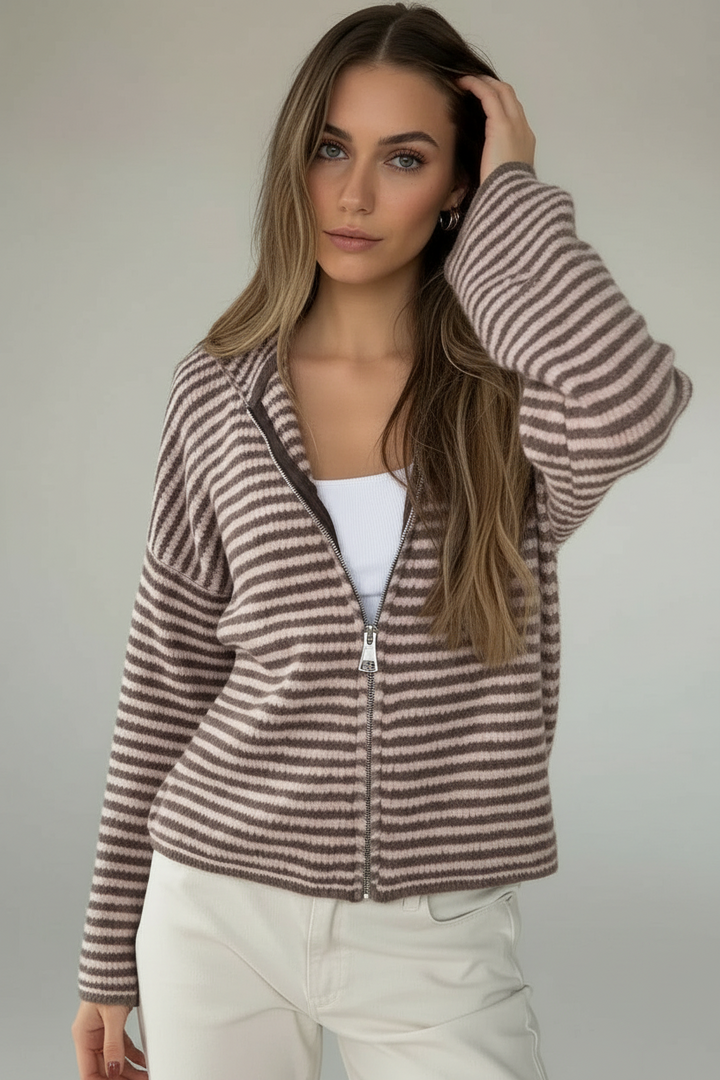 Edel | Stribet Cardigan