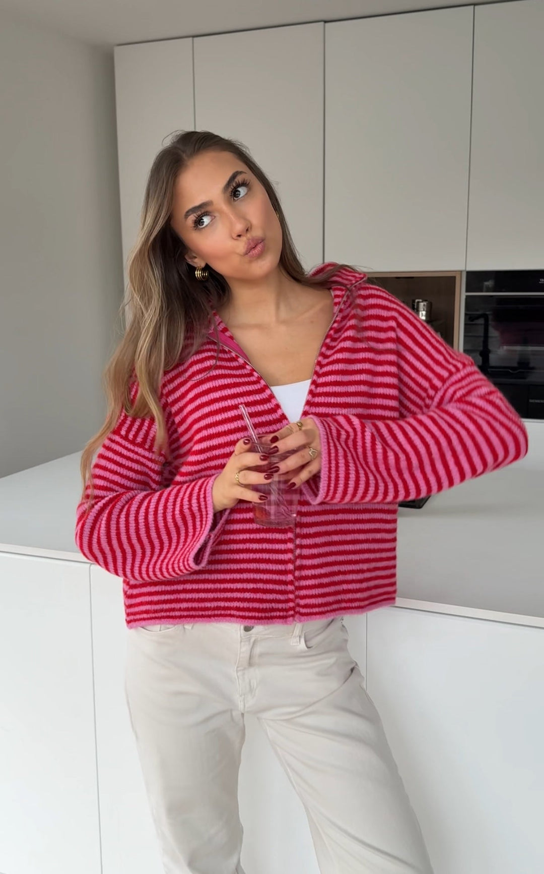 Edel | Stribet Cardigan