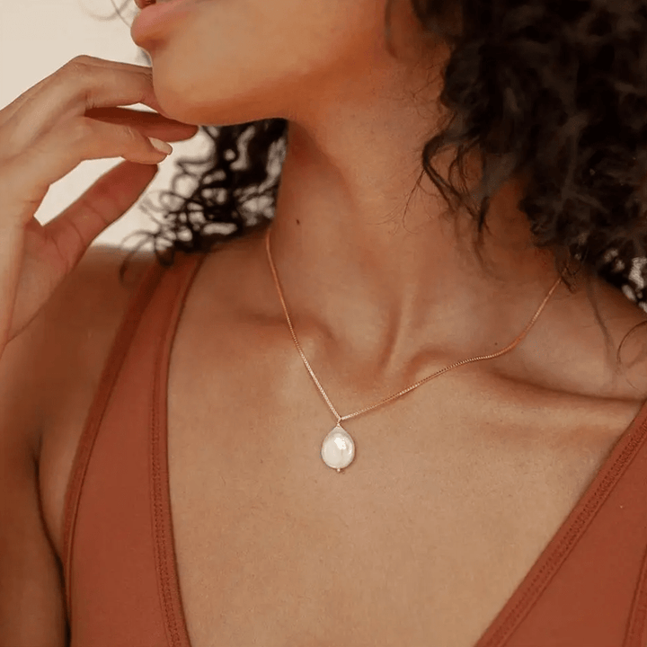 Freja | Guldkantet Halskæde