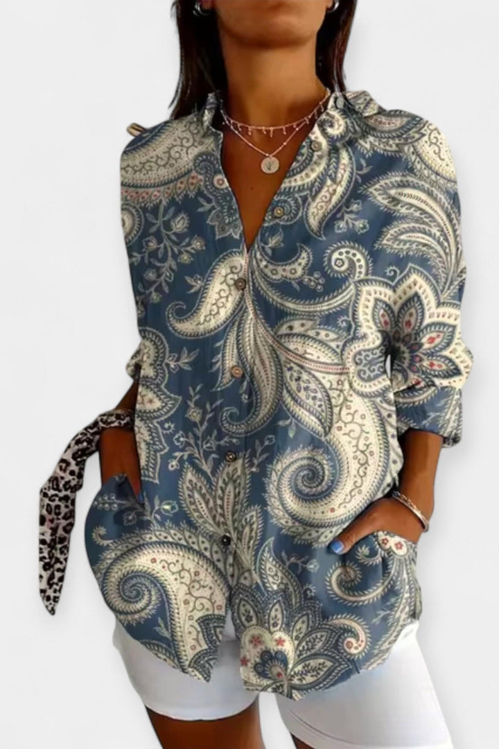 Frida | Blomsterprint skjorte