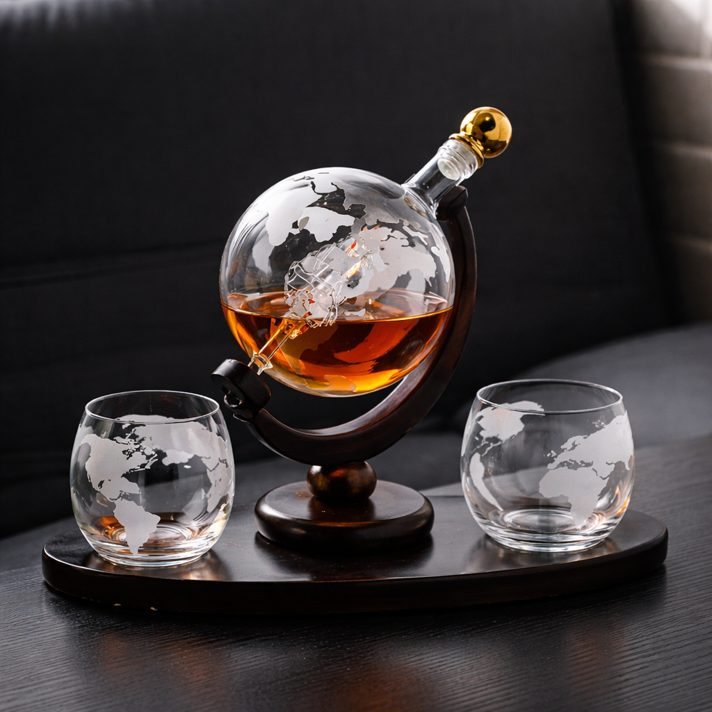 Whiskyflasker - Verdenskort Udgave
