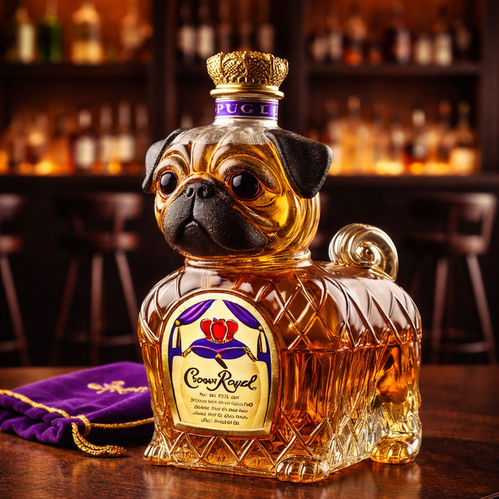 Whiskyflaske - Fransk Bulldog Udgave