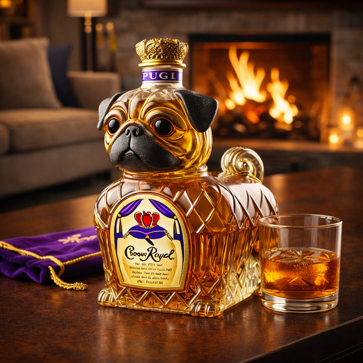 Whiskyflaske - Fransk Bulldog Udgave