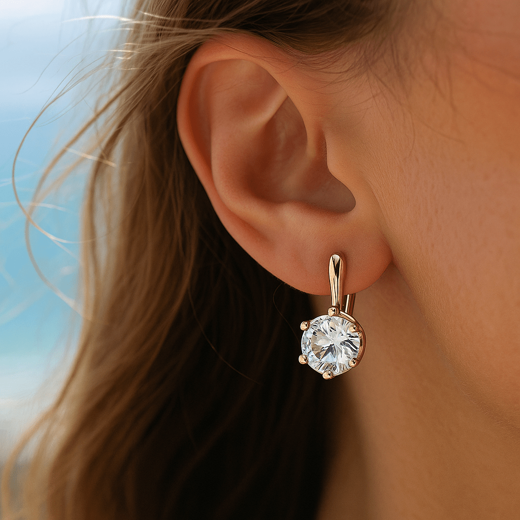 Julie | Zirkon Øreringe