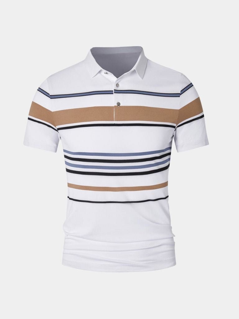 Kasper™ | Solnedgang Stribet Polo