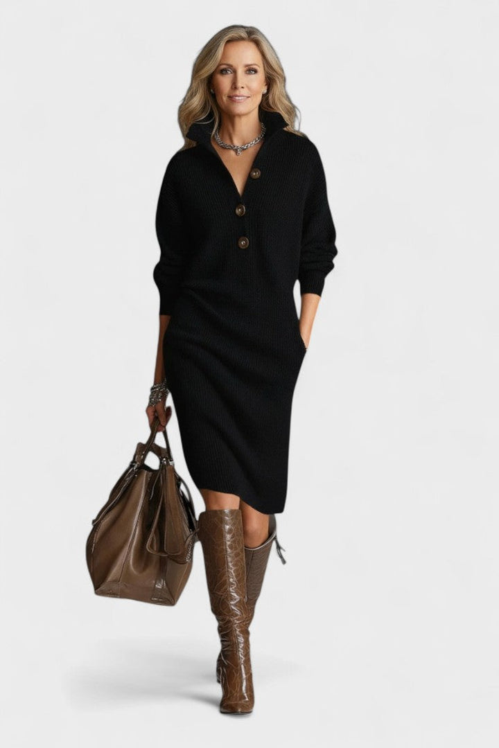Kornelia™ | Elegant Strikket Kjole