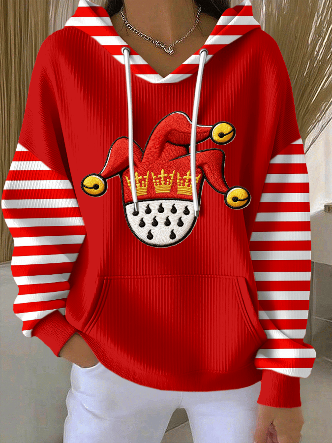 Lækkert hoodie med Kölner Karnevals-print til damer
