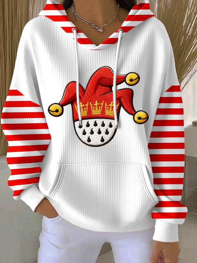 Lækkert hoodie med Kölner Karnevals-print til damer