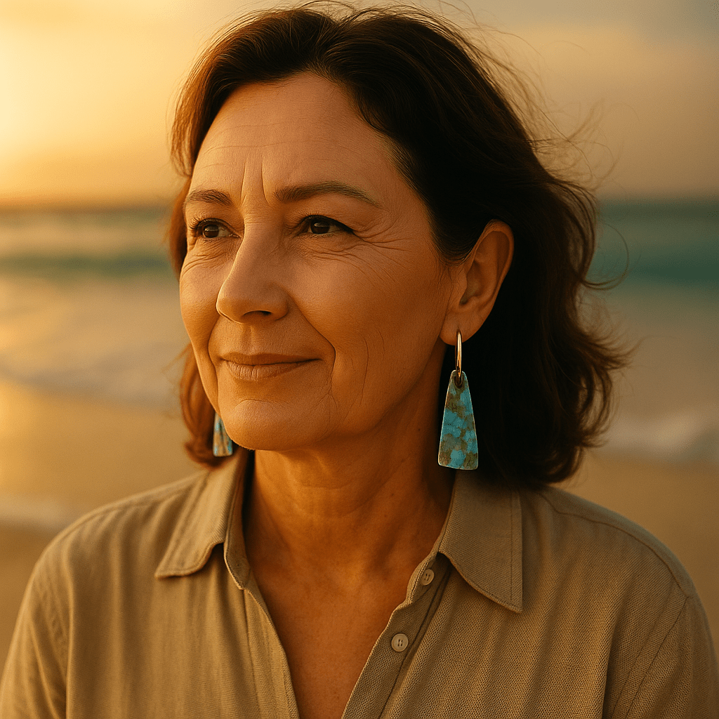 Louise | Blå øreringe