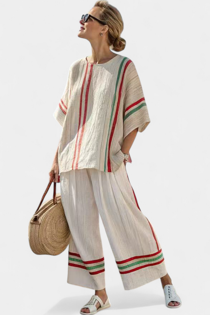 Unn – Sæt med boho-bukser med mønster