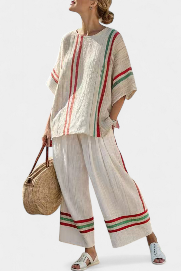 Unn – Sæt med boho-bukser med mønster