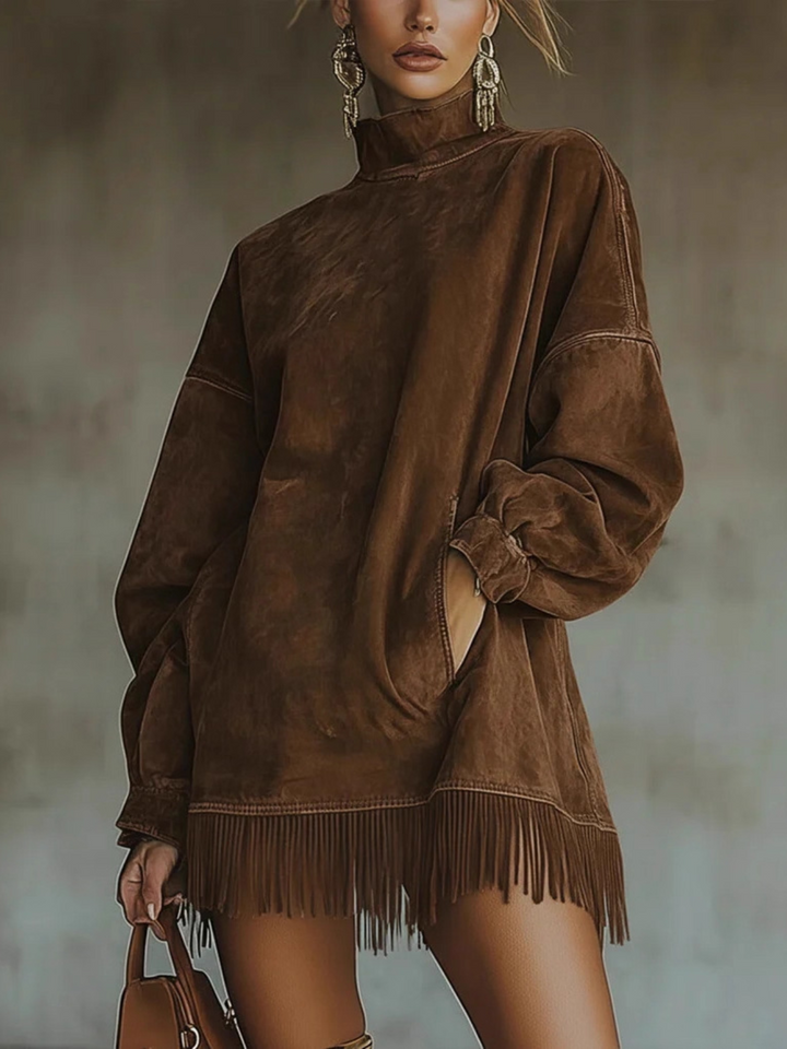 Brynhild™ - Kjole og sweater med rullekrave