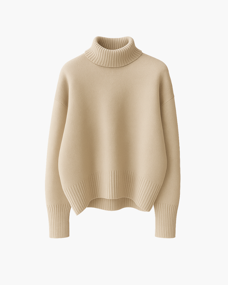 Ragnfrid | Blød sweater med rullekrave