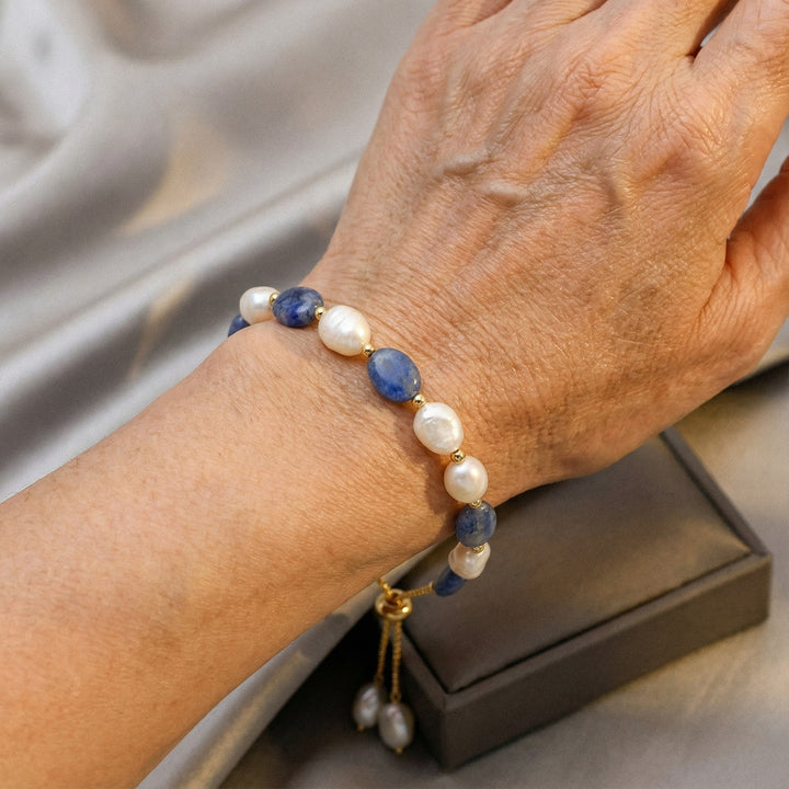 Elegant perlearmbånd fra havet